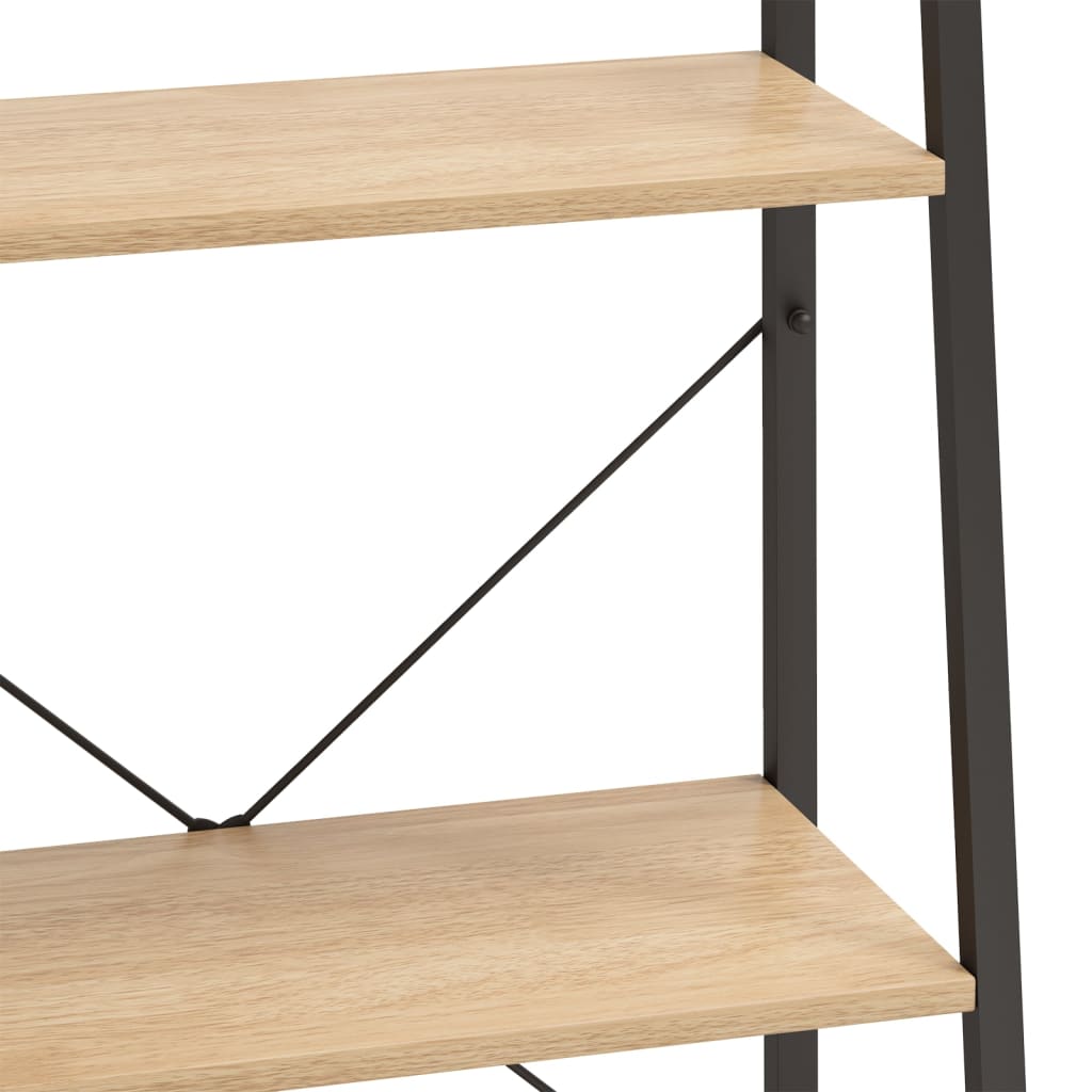 Étagère sur pied 3 niveaux Marron clair et noir 56x35x108 cm - XIOS