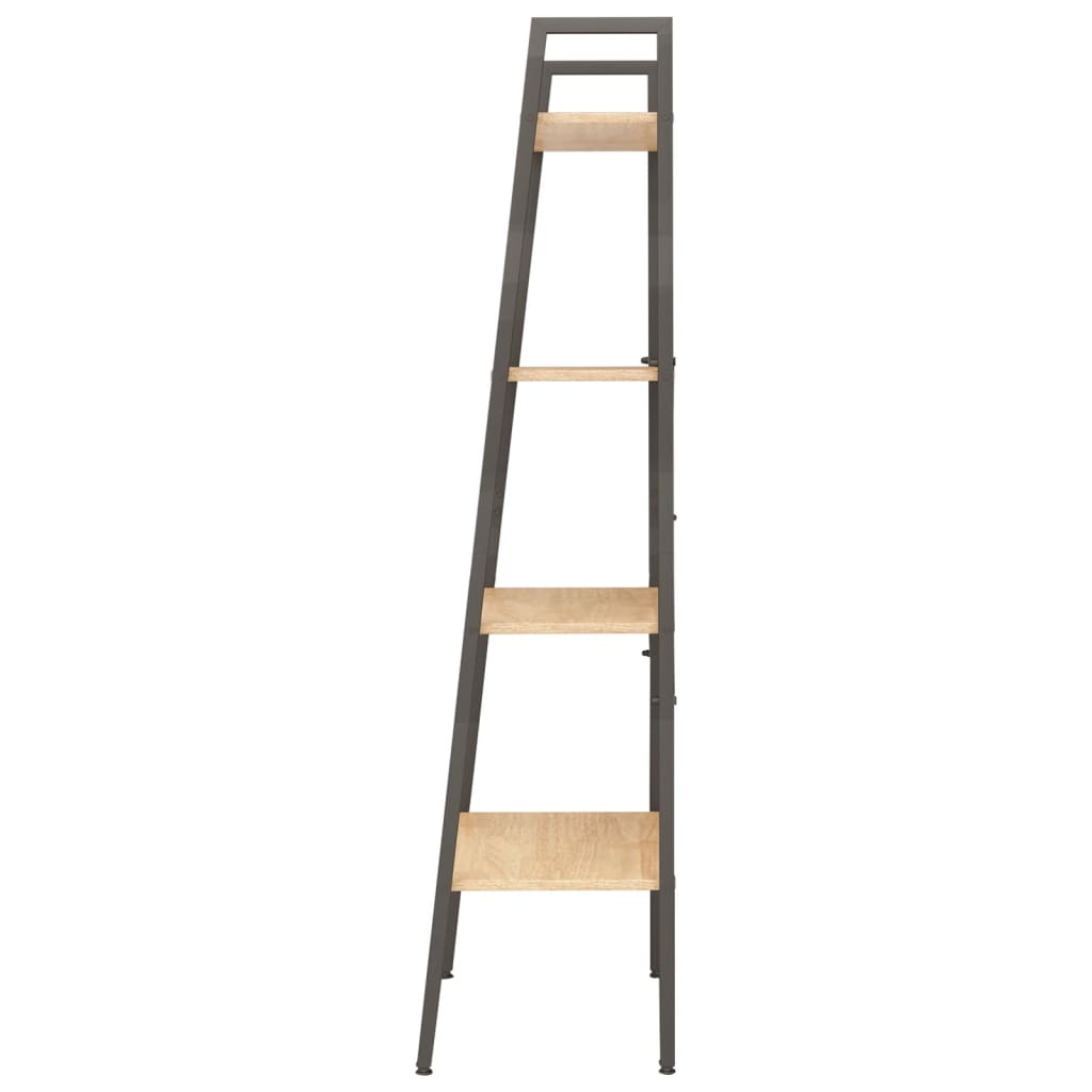 Étagère sur pied 4 niveaux Marron clair et noir 56x35x140 cm - XIOS