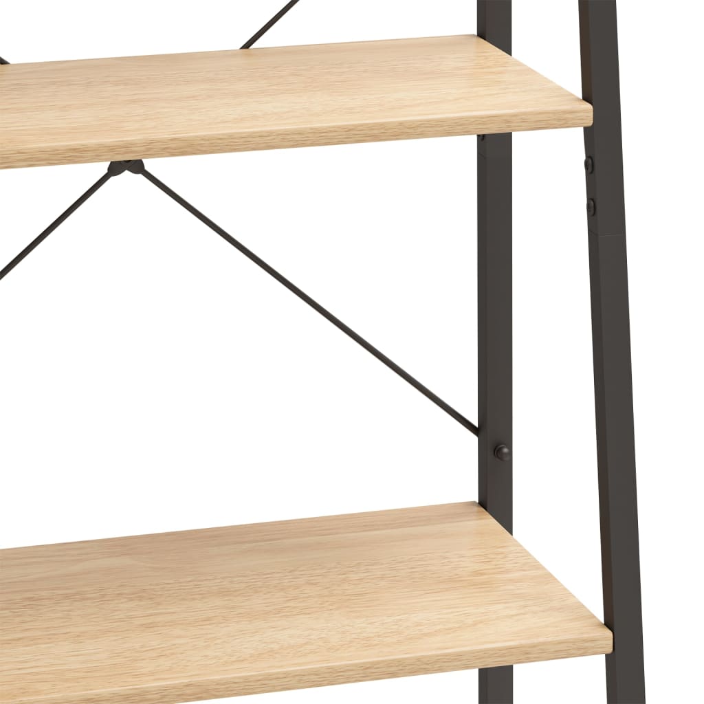 Étagère sur pied 5 niveaux Marron clair et noir 56x35x174 cm - XIOS