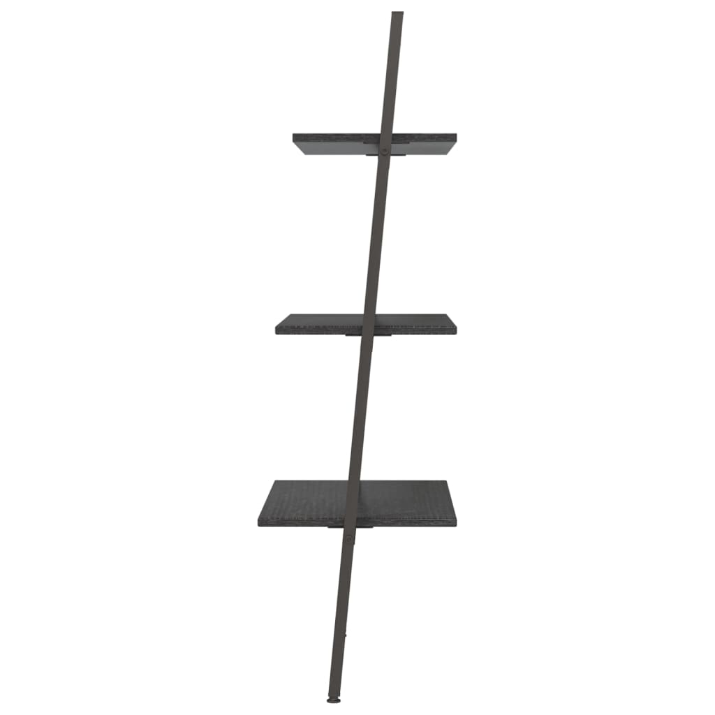 Étagère inclinée à 3 niveaux Noir 64x34x116 cm - XIOS