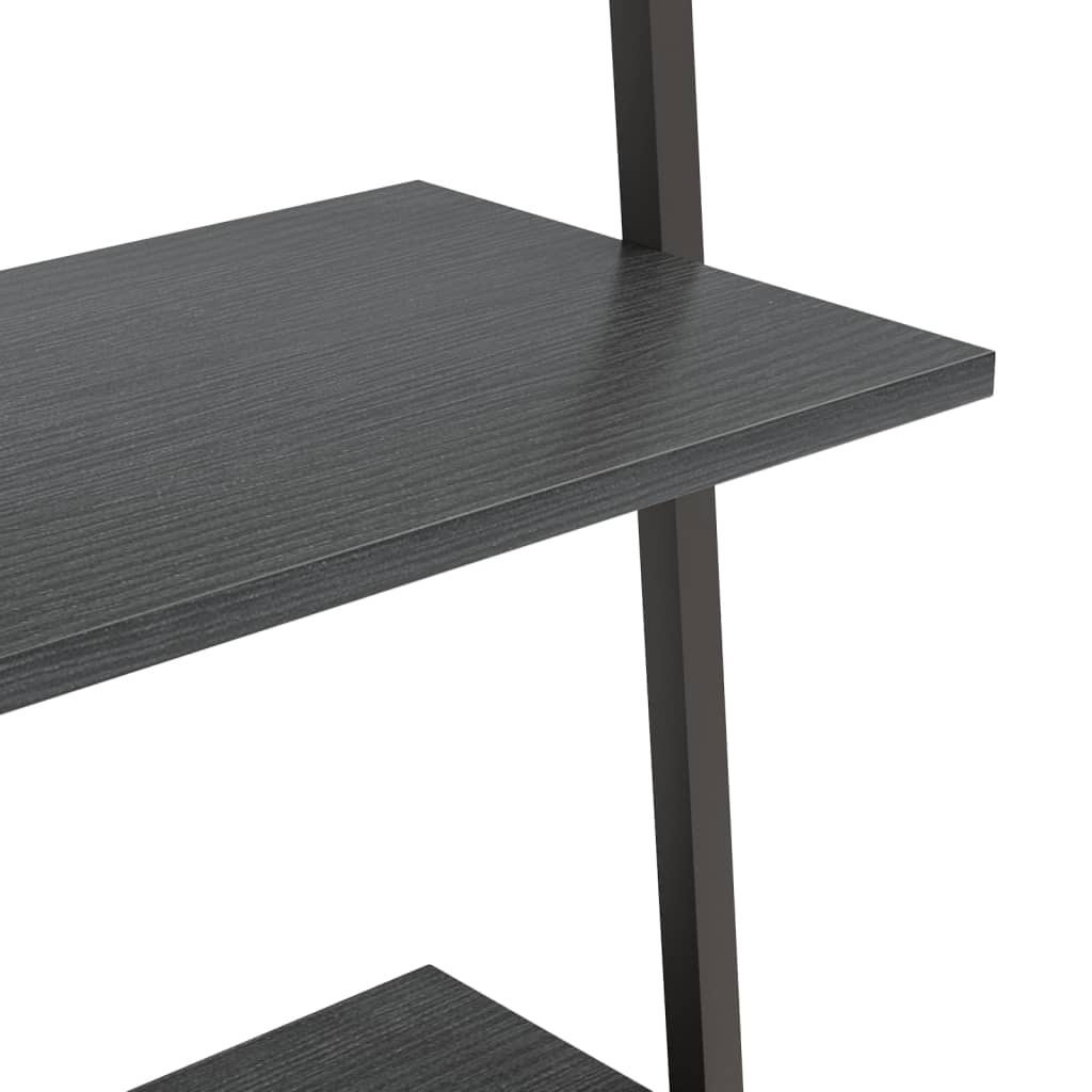 Étagère inclinée à 3 niveaux Noir 64x34x116 cm - XIOS