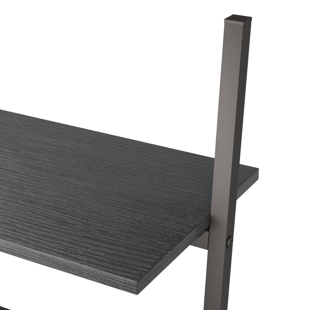 Étagère inclinée à 3 niveaux Noir 64x34x116 cm - XIOS