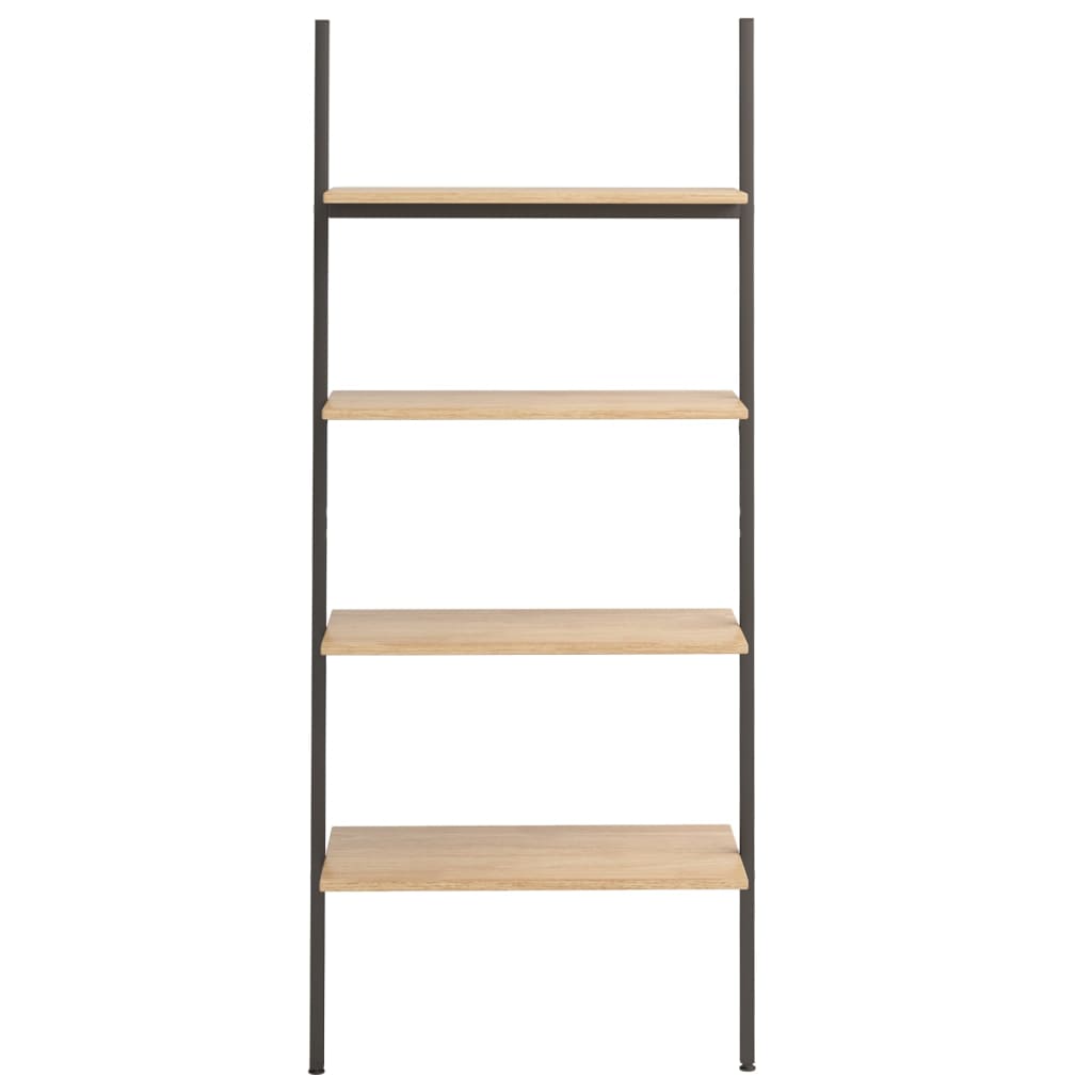 Étagère inclinée à 4 niveaux Marron clair et noir 64x34x150,5cm - XIOS