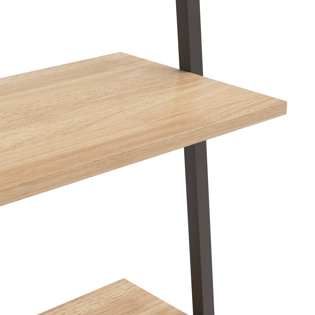Étagère inclinée à 4 niveaux Marron clair et noir 64x34x150,5cm - XIOS