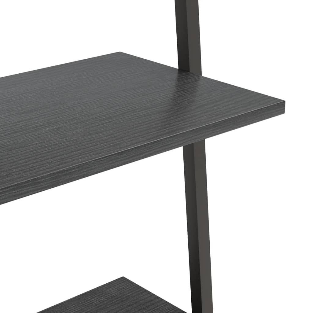 Étagère inclinée à 4 niveaux Noir 64x34x150,5 cm - XIOS