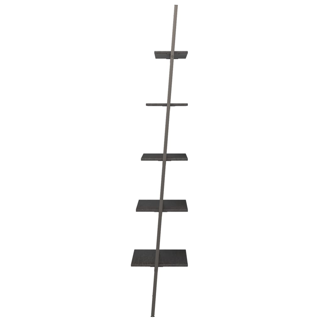 Étagère inclinée à 5 niveaux Noir 64x34x185,5 cm - XIOS