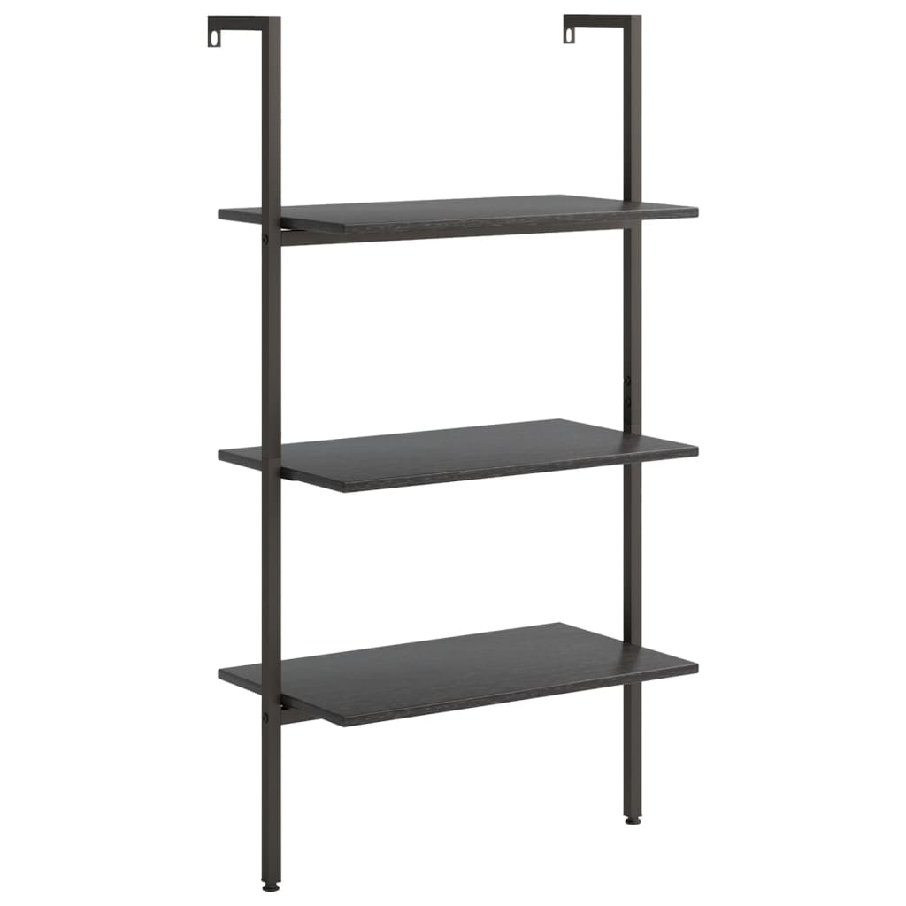 Étagère inclinée à 3 niveaux Noir 64x35x120,5 cm - XIOS