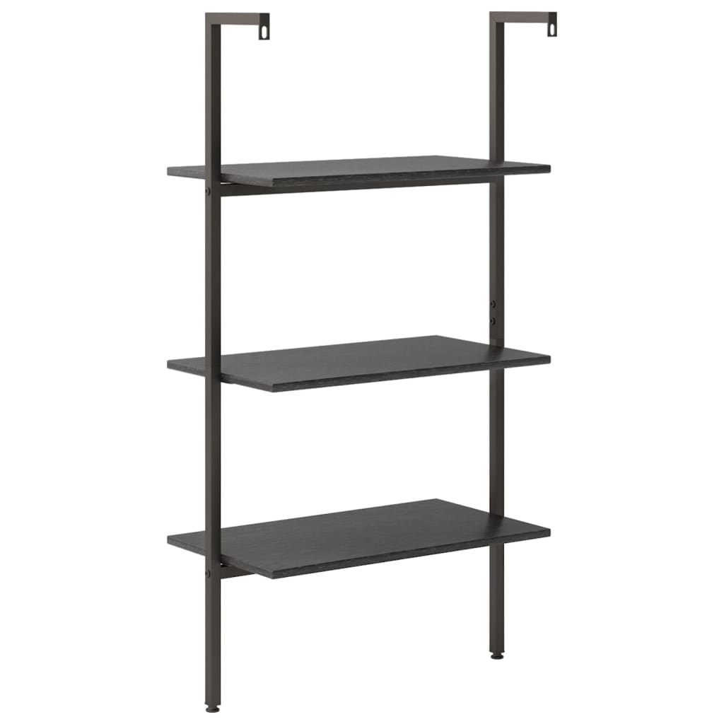 Étagère inclinée à 3 niveaux Noir 64x35x120,5 cm - XIOS