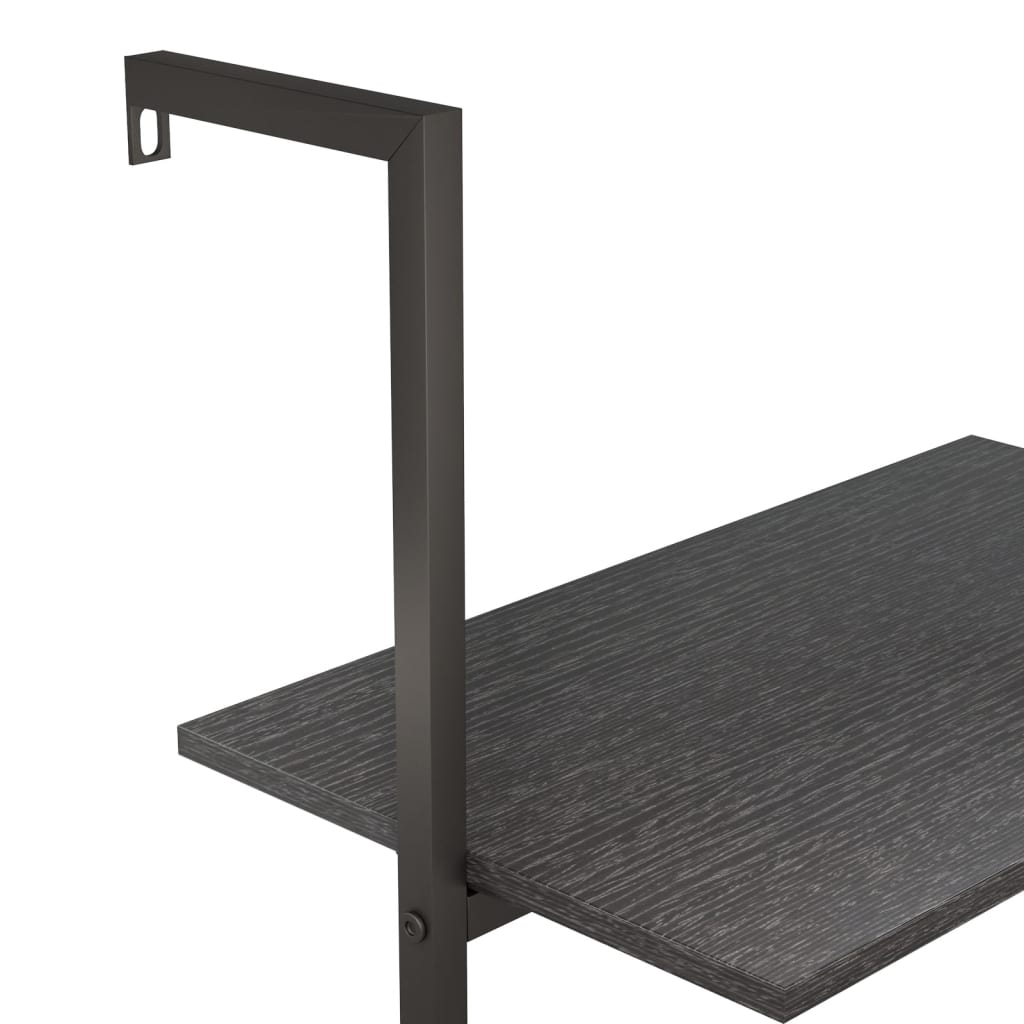 Étagère inclinée à 3 niveaux Noir 64x35x120,5 cm - XIOS