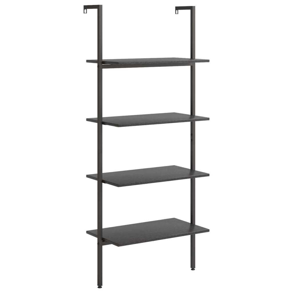 Étagère inclinée à 4 niveaux Noir 64x35x152,5 cm - XIOS