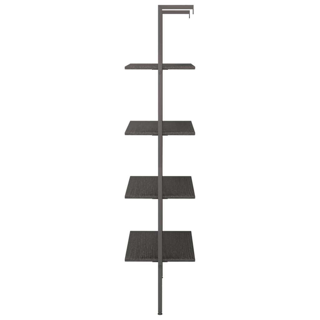Étagère inclinée à 4 niveaux Noir 64x35x152,5 cm - XIOS