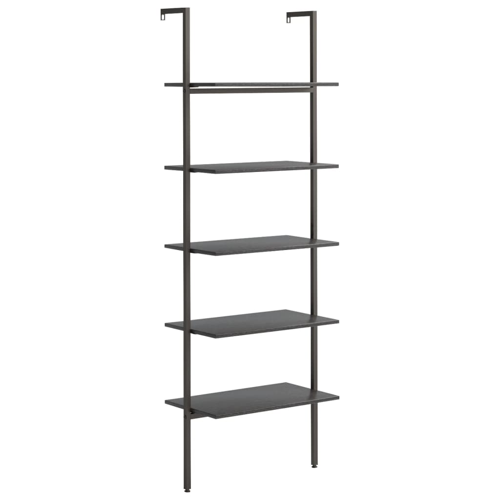 Étagère inclinée à 5 niveaux Noir 64x35x185 cm - XIOS