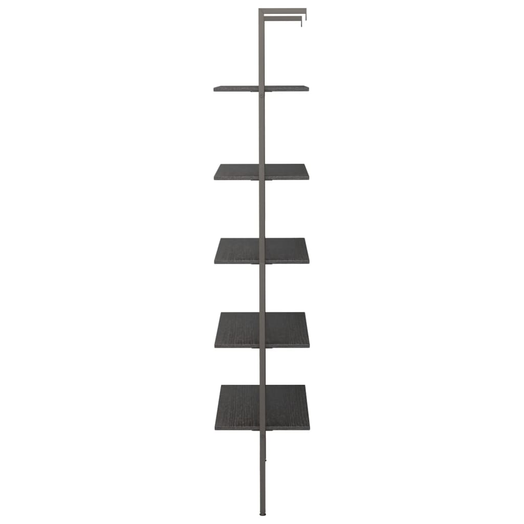 Étagère inclinée à 5 niveaux Noir 64x35x185 cm - XIOS