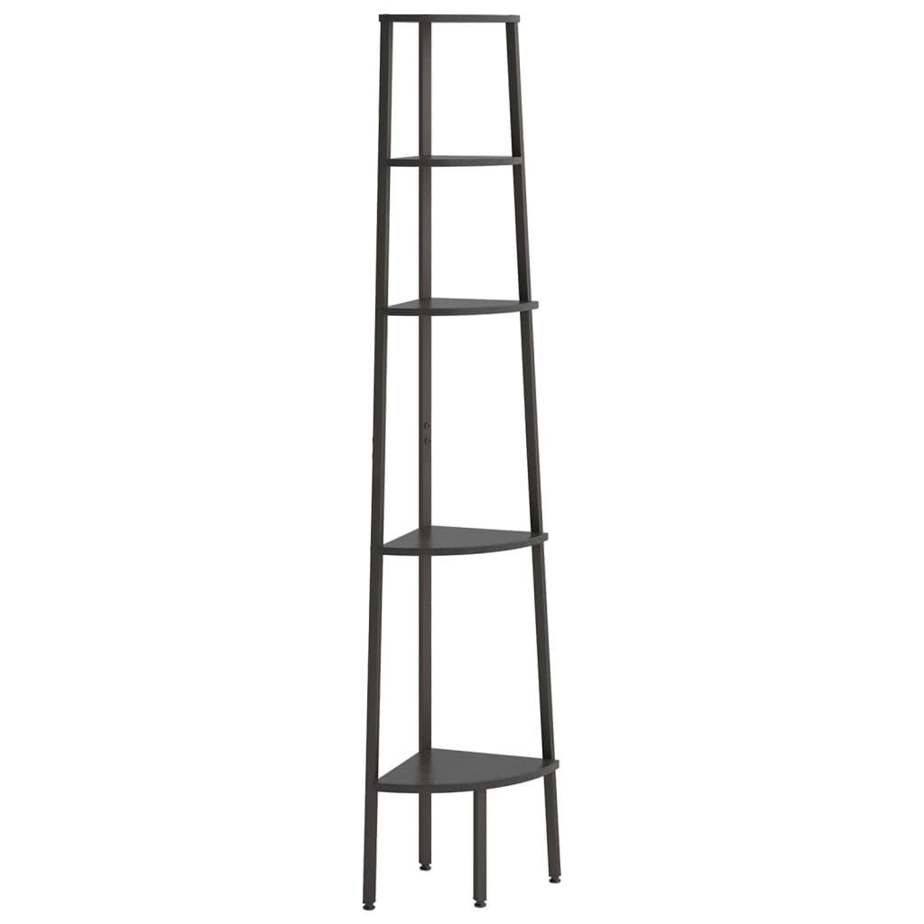 Étagère d'angle 5 niveaux Noir 45,5x31,5x180 cm - XIOS