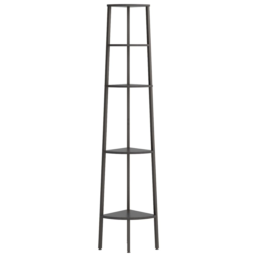 Étagère d'angle 5 niveaux Noir 45,5x31,5x180 cm - XIOS