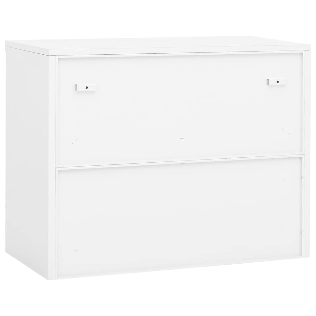 Armoire de bureau Blanc 90x40x70 cm Acier - XIOS
