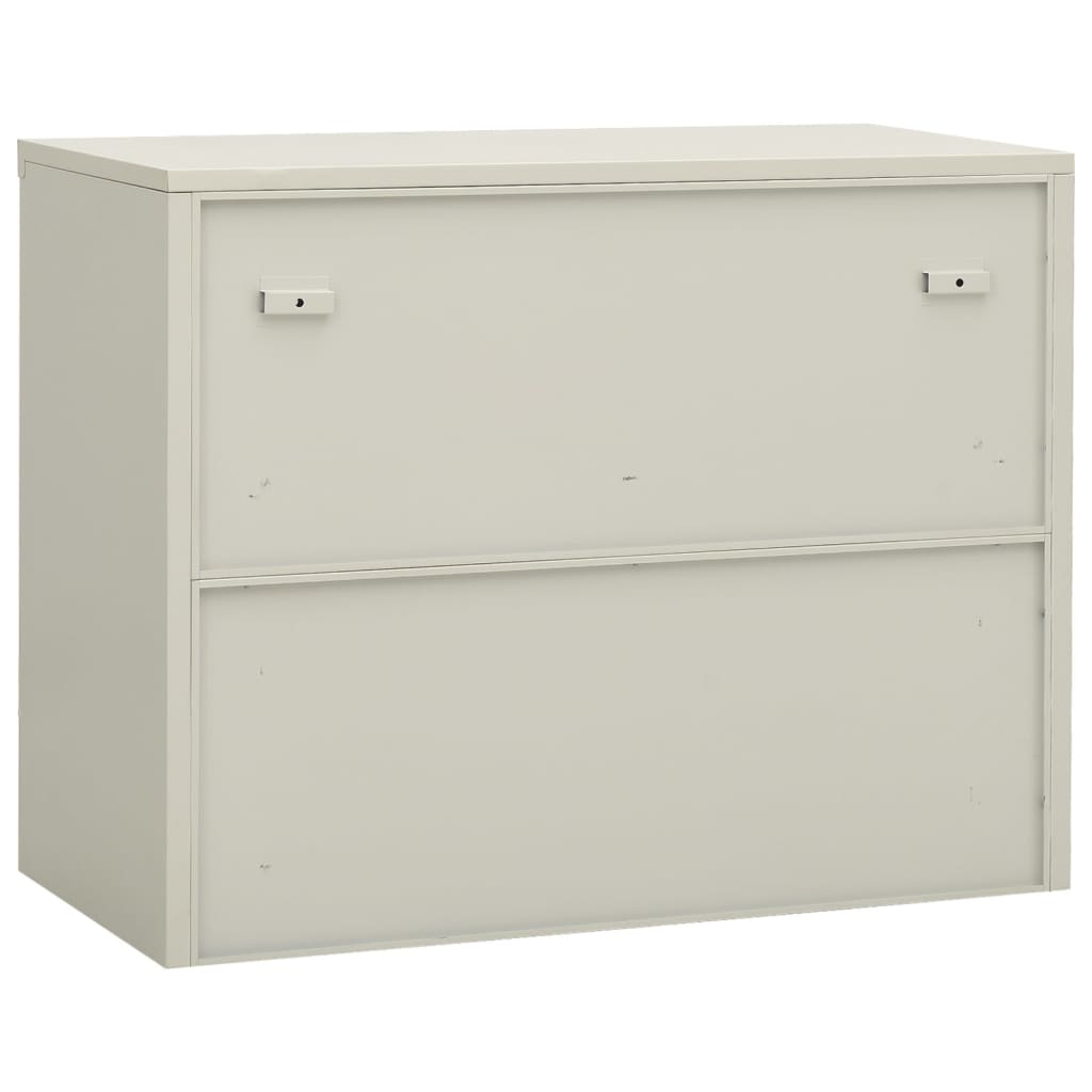 Armoire de bureau Gris clair 90x40x70 cm Acier