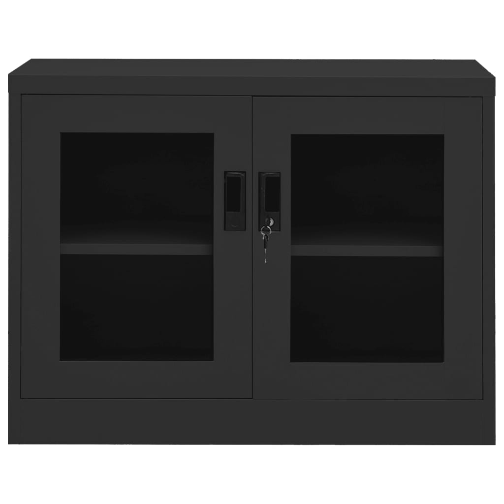 Armoire de bureau Anthracite 90x40x70 cm Acier - XIOS