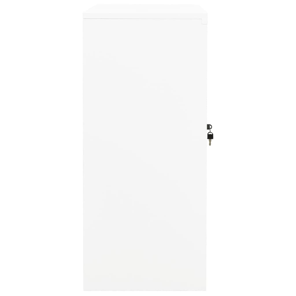 Armoire de bureau Blanc 90x40x90 cm Acier
