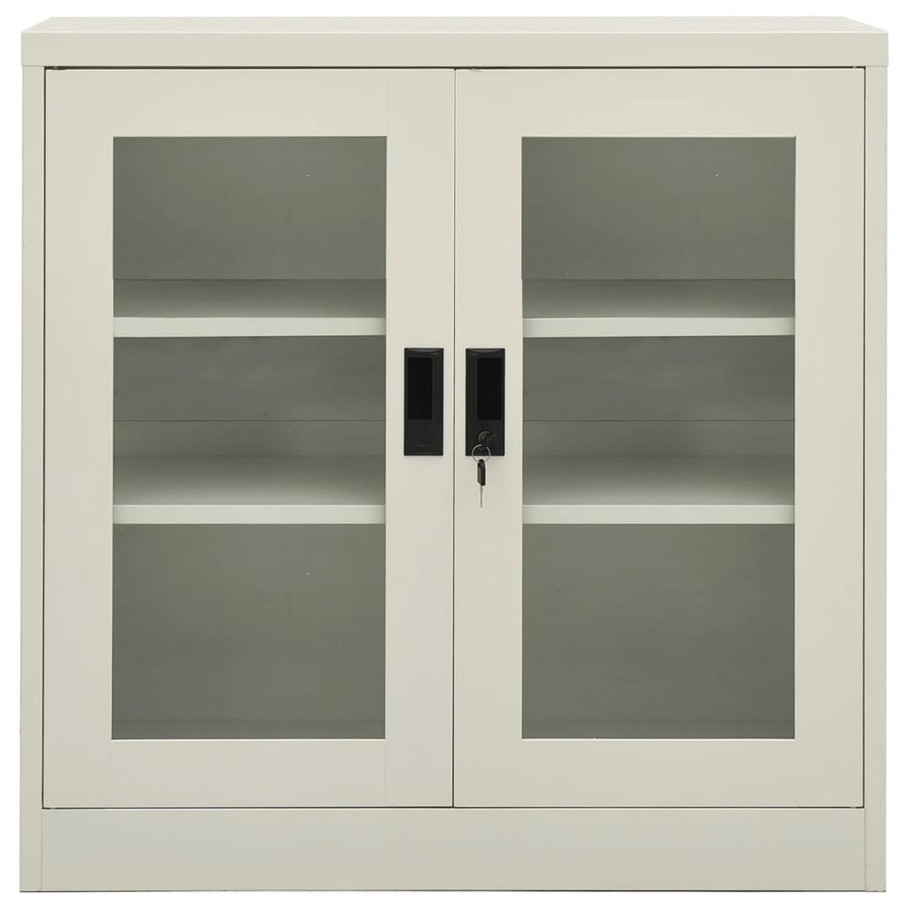 Armoire de bureau Gris clair 90x40x90 cm Acier - XIOS
