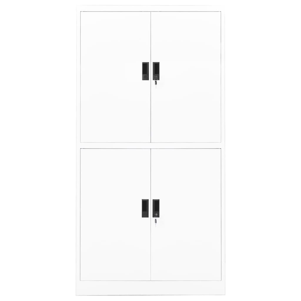 Armoire de bureau Blanc 90x40x180 cm Acier - XIOS