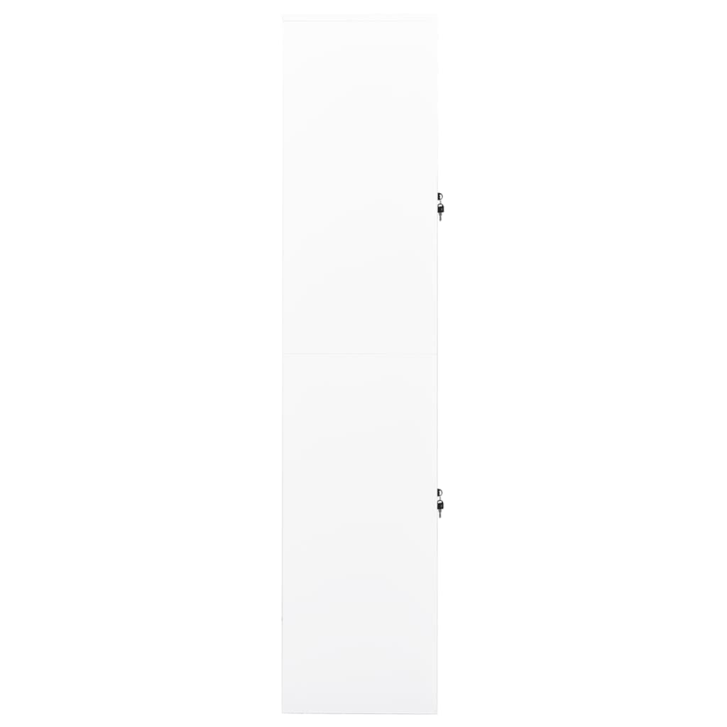 Armoire de bureau Blanc 90x40x180 cm Acier - XIOS