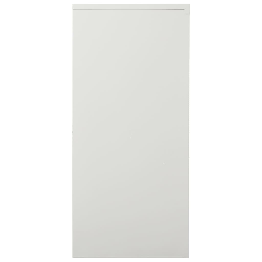 Armoire à portes coulissantes Gris clair 90x40x90 cm Acier