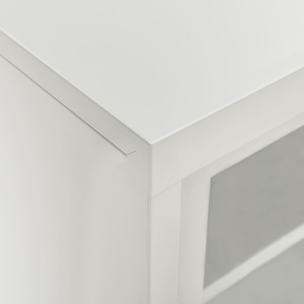 Armoire à portes coulissantes Gris clair 90x40x90 cm Acier