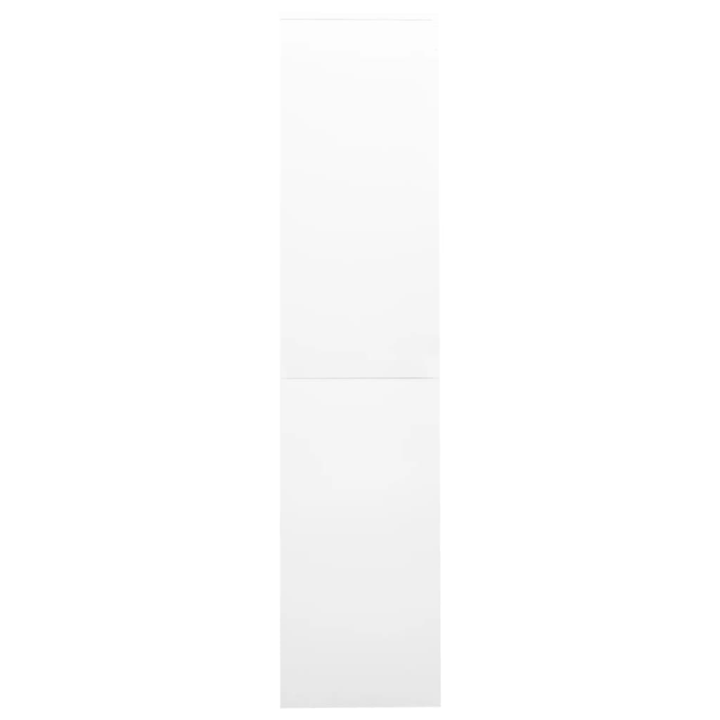 Armoire de bureau et porte coulissante Blanc 90x40x180 cm Acier