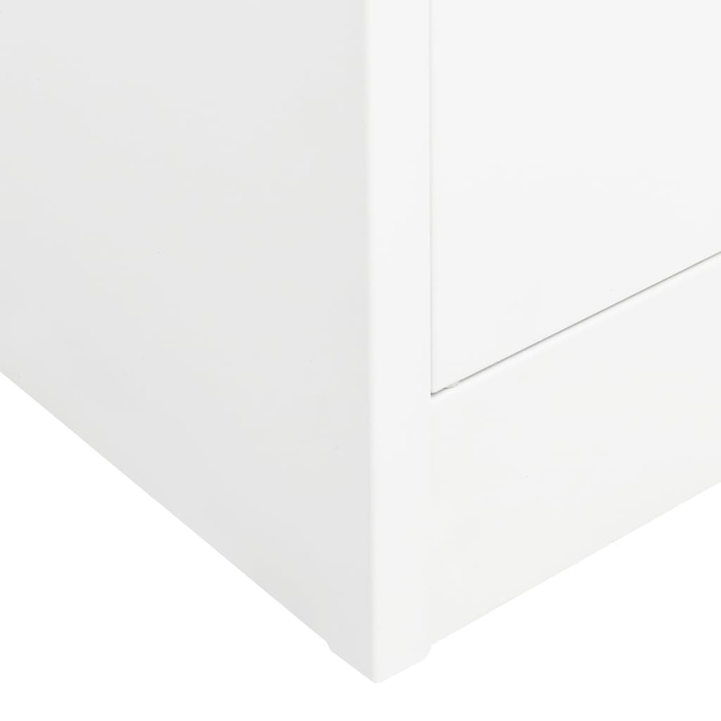 Garde-robe Blanc 80x50x180 cm Acier - XIOS