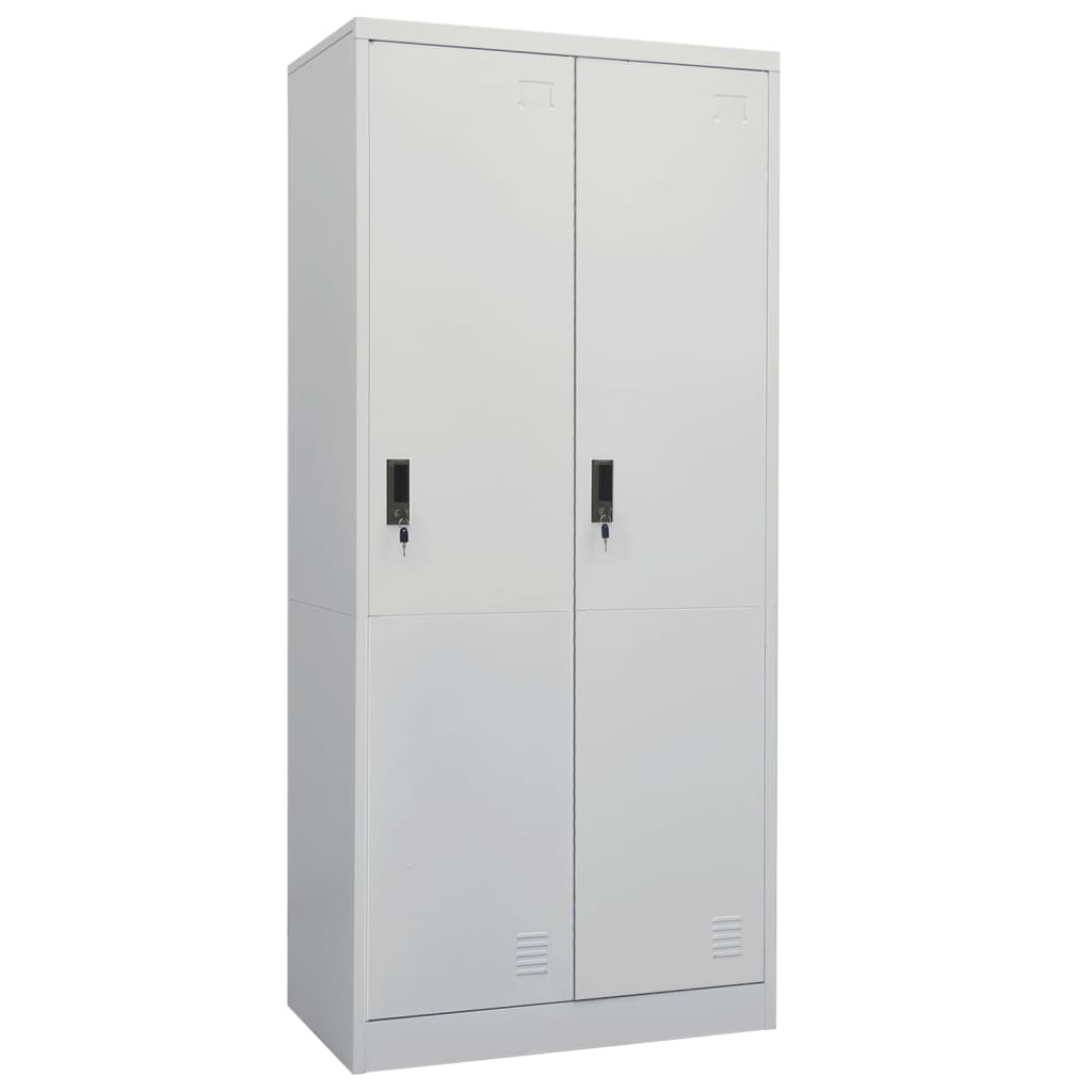 Garde-robe Gris clair 80x50x180 cm Acier - XIOS