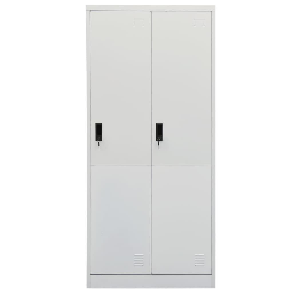 Garde-robe Gris clair 80x50x180 cm Acier - XIOS