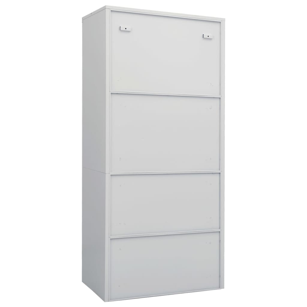 Garde-robe Gris clair 80x50x180 cm Acier - XIOS