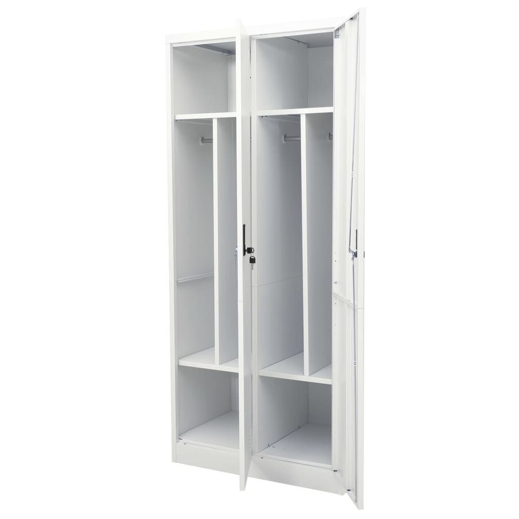 Garde-robe Gris clair 80x50x180 cm Acier - XIOS