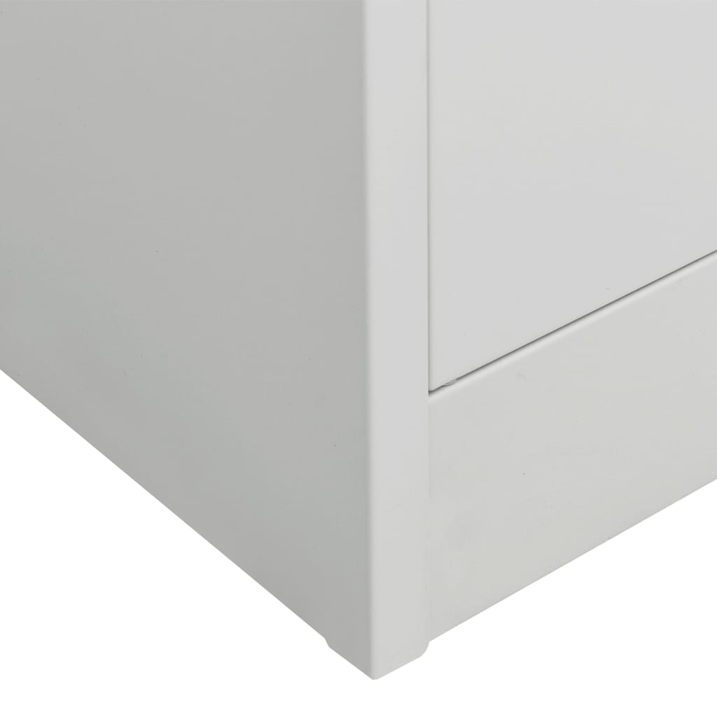 Garde-robe Gris clair 80x50x180 cm Acier - XIOS