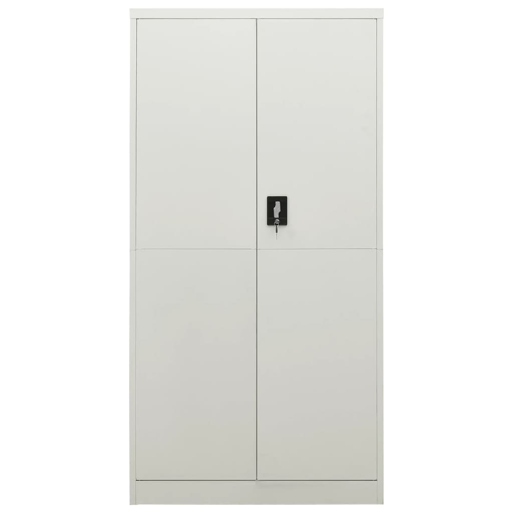 Armoire à casiers Gris clair 90x40x180 cm Acier Classeur à tiroirs vidaXL