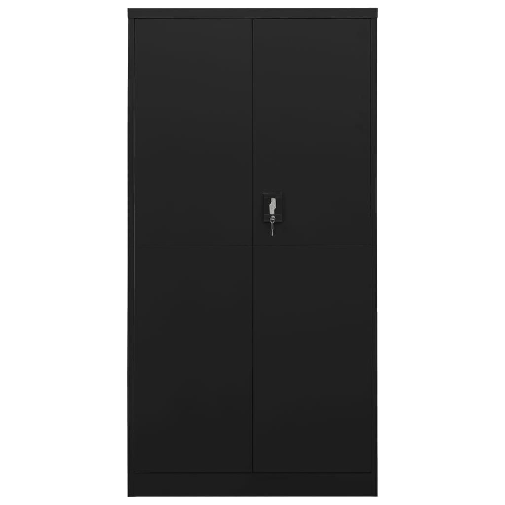 Armoire à casiers Noir 90x40x180 cm Acier Classeur à tiroirs vidaXL