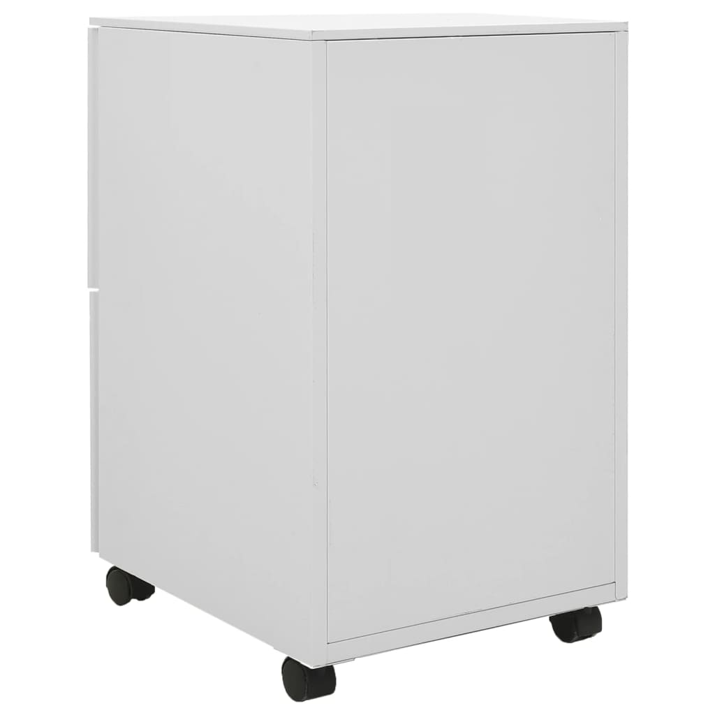Classeur mobile Gris clair 39x45x67 cm Acier Classeur à tiroirs vidaXL