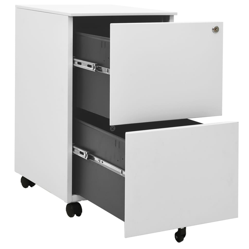 Classeur mobile Gris clair 39x45x67 cm Acier Classeur à tiroirs vidaXL