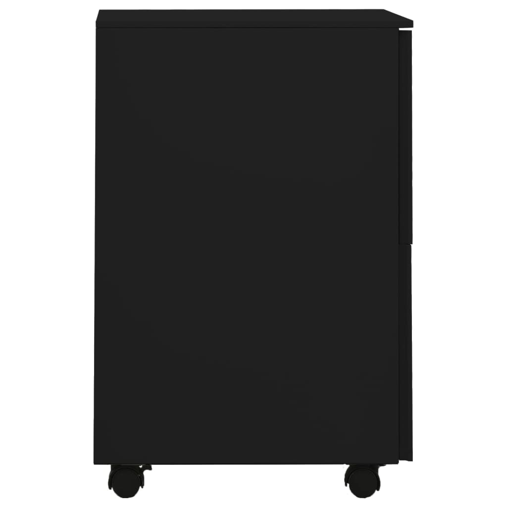 Classeur mobile Noir 39x45x67 cm Acier