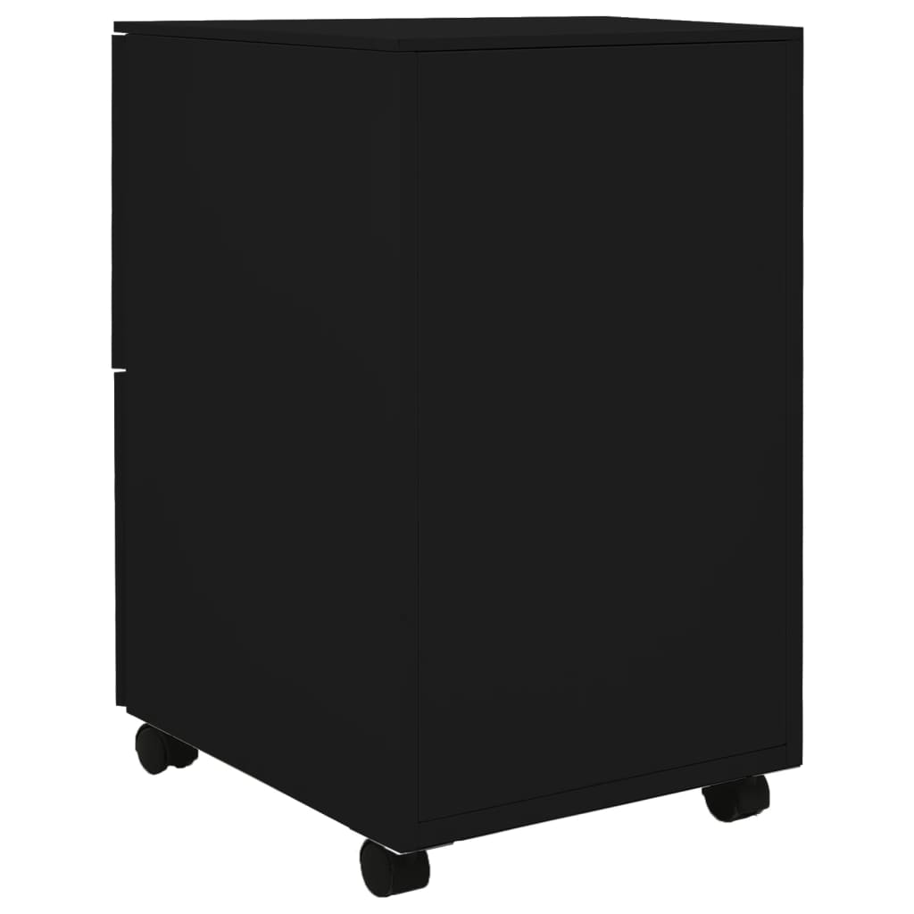 Classeur mobile Noir 39x45x67 cm Acier