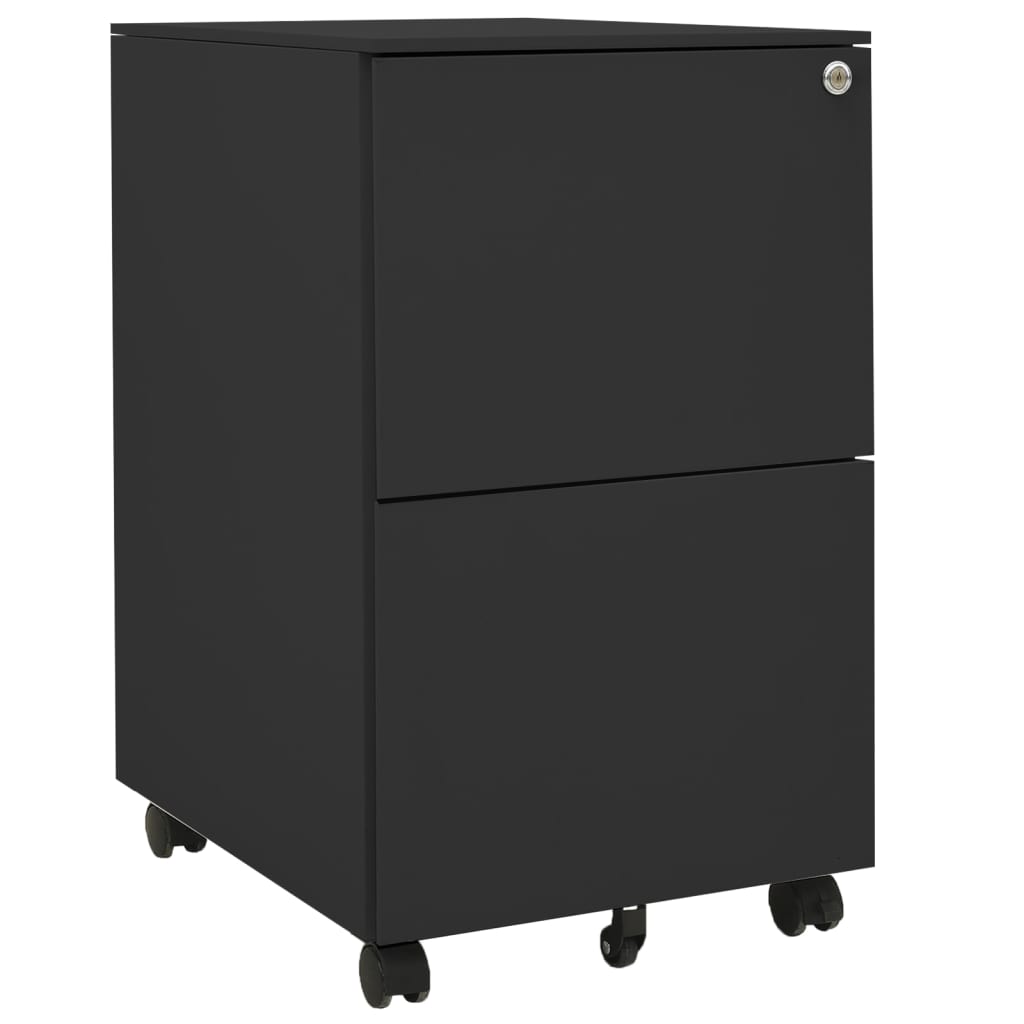 Classeur mobile Anthracite 39x45x67 cm Acier Classeur à tiroirs vidaXL