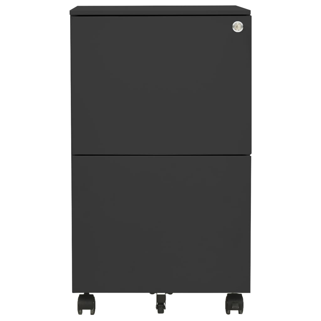 Classeur mobile Anthracite 39x45x67 cm Acier Classeur à tiroirs vidaXL