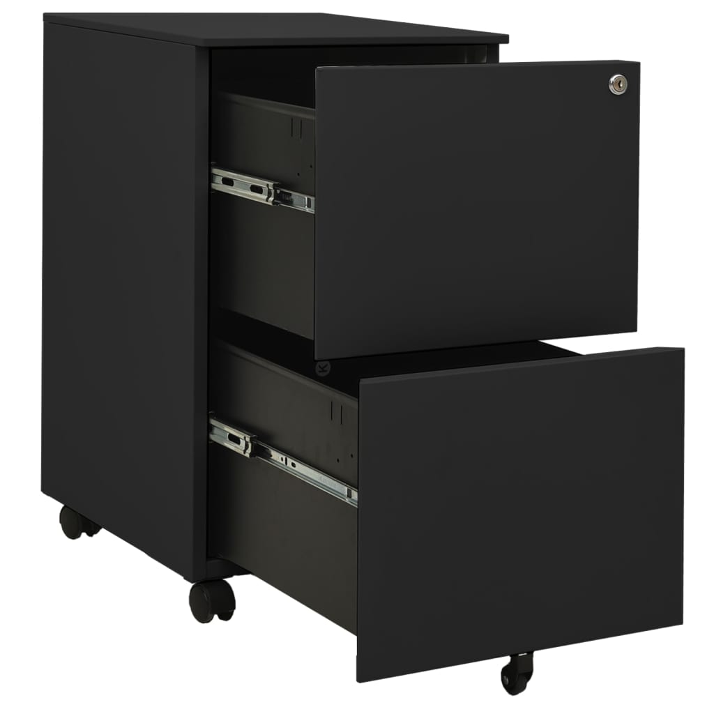 Classeur mobile Anthracite 39x45x67 cm Acier Classeur à tiroirs vidaXL