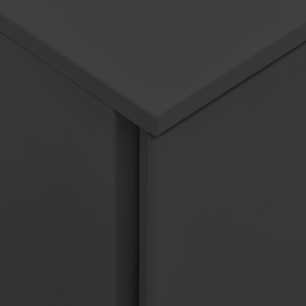 Classeur mobile Anthracite 39x45x67 cm Acier Classeur à tiroirs vidaXL
