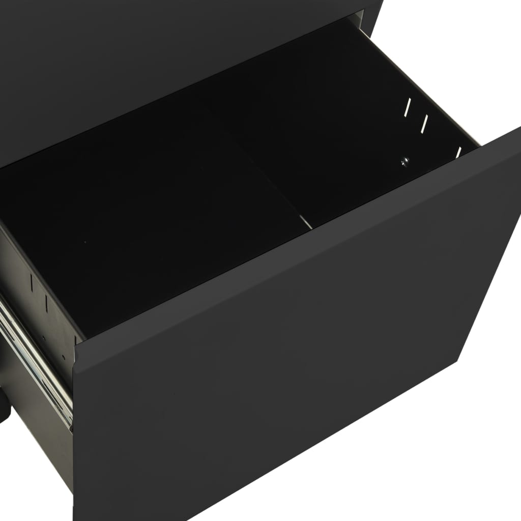 Classeur mobile Anthracite 39x45x67 cm Acier Classeur à tiroirs vidaXL