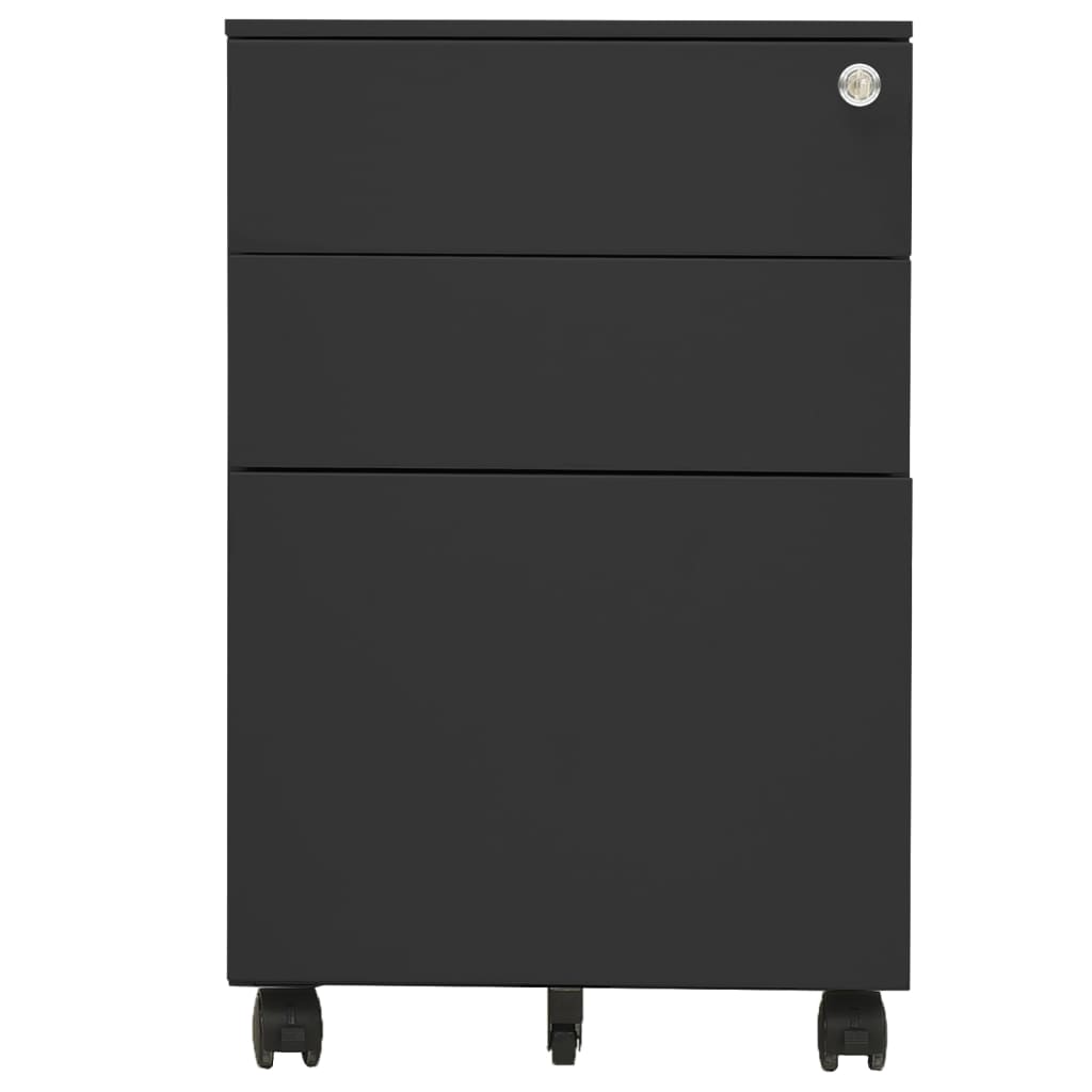 Classeur mobile Anthracite 39x45x60 cm Acier Classeur à tiroirs vidaXL