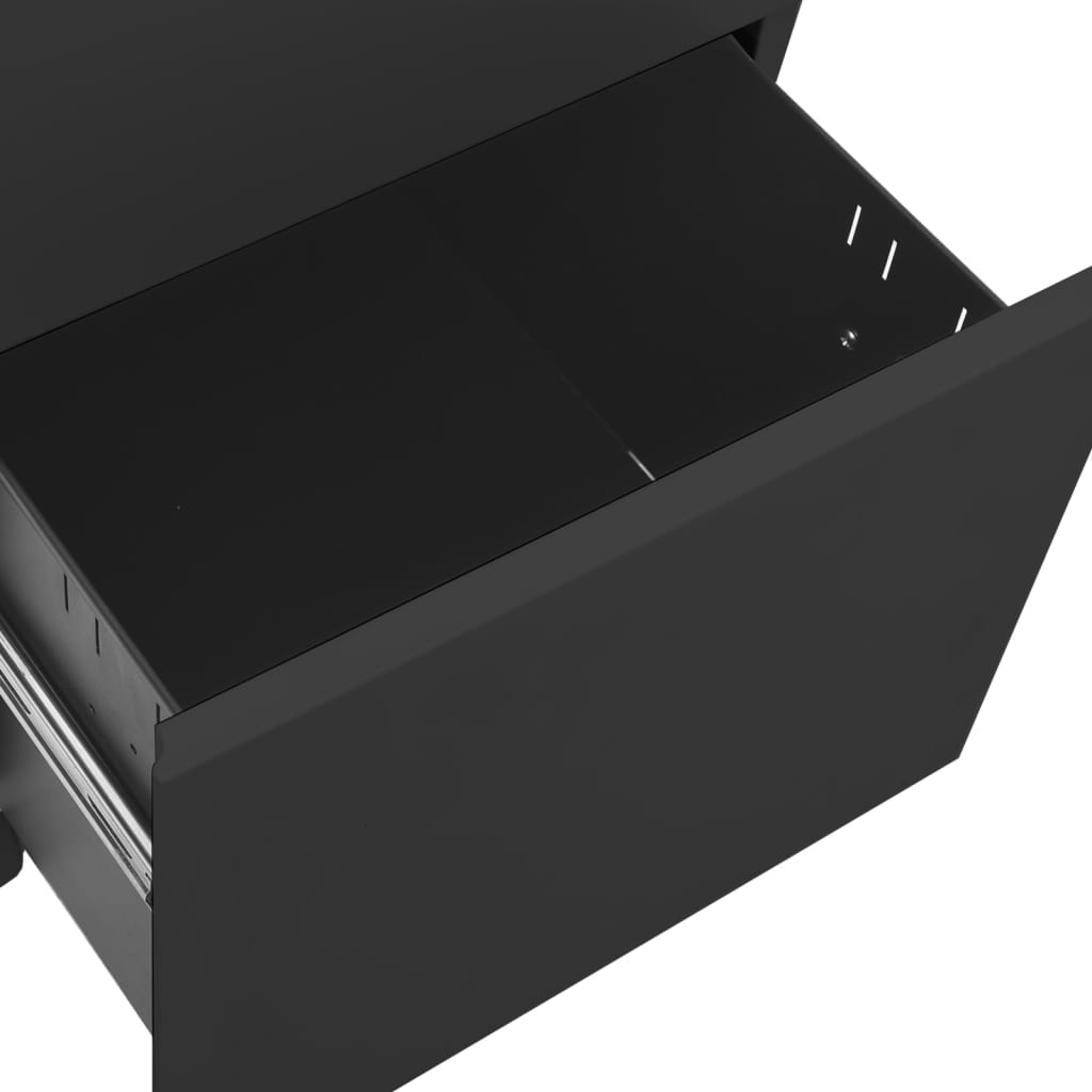 Classeur mobile Anthracite 39x45x60 cm Acier Classeur à tiroirs vidaXL