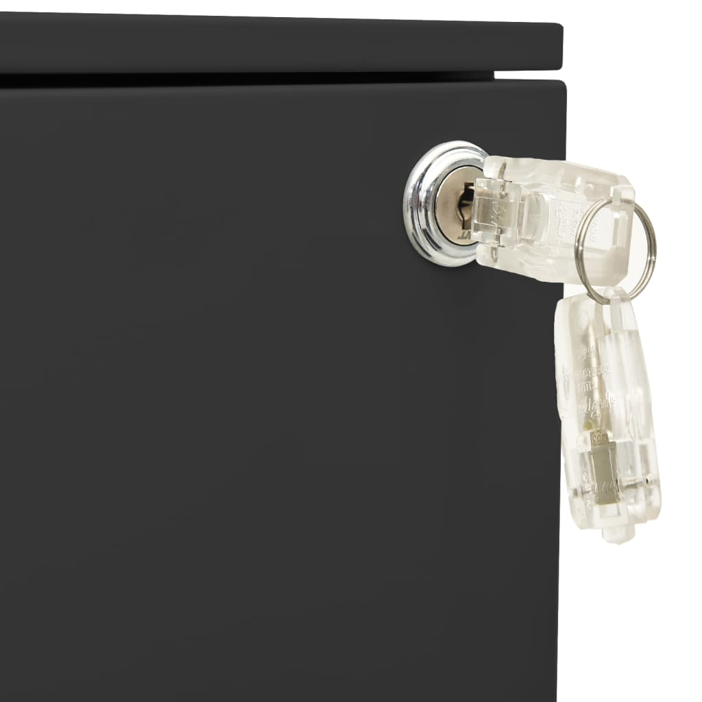 Classeur mobile Anthracite 39x45x60 cm Acier Classeur à tiroirs vidaXL