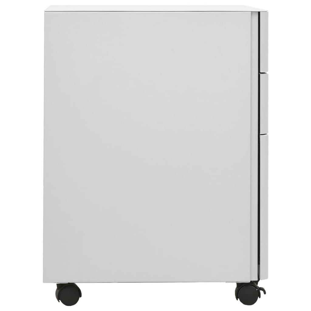 Classeur mobile Gris clair 30x45x59 cm Acier Classeur à tiroirs vidaXL